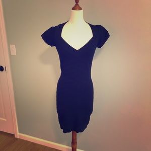 Navy Bandage Dress - Fitted and Flattering